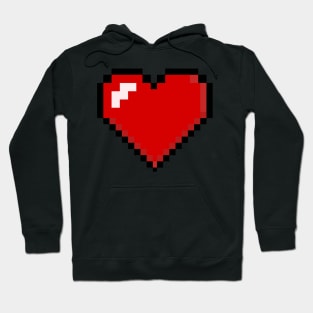 8 Bit LoveHeart Print Hoodie